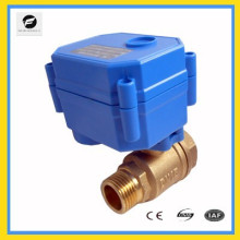 DN10 DN8 2 way brass electric actuator ball valve instead of solenoid valve for home use